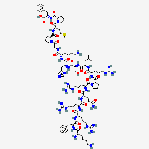 molecular formula C96H156N34O20S B7910732 Apelin precursor (61-77) (human, bovine, mouse, rat) trifluoroacetate 