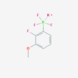 molecular formula C7H6BF4KO B7910748 Potassium trifluoro(2-fluoro-3-methoxyphenyl)boranuide 