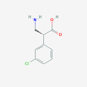 (2R)-3-amino-2-(3-chlorophenyl)propanoic acid