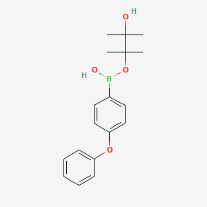 (3-Hydroxy-2,3-dimethylbutan-2-yl)oxy-(4-phenoxyphenyl)borinic acid