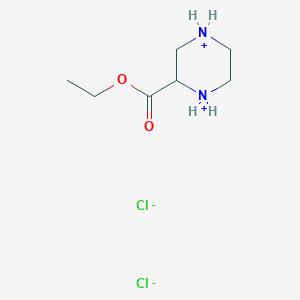 Ethyl piperazine-1,4-diium-2-carboxylate;dichloride