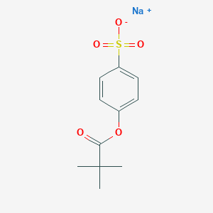 sodium;4-(2,2-dimethylpropanoyloxy)benzenesulfonate