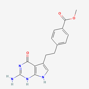 methyl 4-[2-(2-amino-4-oxo-1,7-dihydropyrrolo[2,3-d]pyrimidin-5-yl)ethyl]benzoate