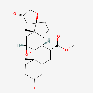 (2'R,4aS,4bR,5aR,6aS,9aS,9bR,10R)-methyl 4a,6a-dimethyl-2,4'-dioxo-3,4,4a,4',5a,5',6,6a,8,9,9a,9b,10,11-tetradecahydro-2H,3'H-spiro[cyclopenta[1,2]phenanthro[4,4a-b]oxirene-7,2'-furan]-10-carboxylate