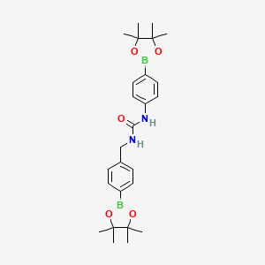 1-(4-(4,4,5,5-Tetramethyl-1,3,2-dioxaborolan-2-yl)benzyl)-3-(4-(4,4,5,5-tetramethyl-1,3,2-dioxaborolan-2-yl)phenyl)urea