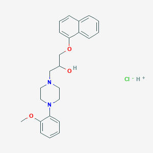 Hydron;1-[4-(2-methoxyphenyl)piperazin-1-yl]-3-naphthalen-1-yloxypropan-2-ol;chloride