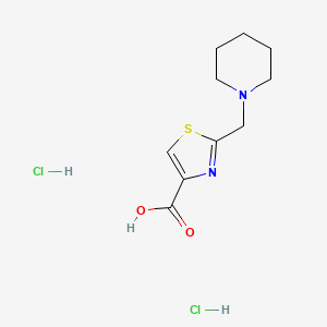 2-(Piperidin-1-ylmethyl)-1,3-thiazole-4-carboxylic acid;dihydrochloride