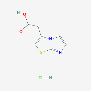 2-{Imidazo[2,1-b][1,3]thiazol-3-yl}acetic acid hydrochloride