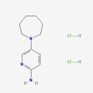 5-(Azepan-1-yl)pyridin-2-amine;dihydrochloride