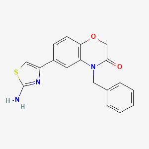 6-(2-Aminothiazol-4-yl)-4-benzyl-2H-benzo[b][1,4]oxazin-3(4H)-one