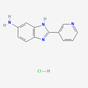 2-(pyridin-3-yl)-1H-benzo[d]imidazol-6-amine hydrochloride