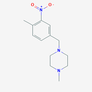 1-(4-Methyl-3-nitrobenzyl)-4-methylpiperazine