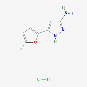 3-(5-methylfuran-2-yl)-1H-pyrazol-5-amine hydrochloride