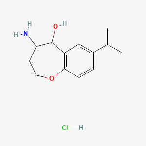 4-Amino-7-(propan-2-yl)-2,3,4,5-tetrahydro-1-benzoxepin-5-ol hydrochloride