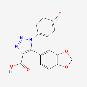 5-(1,3-Benzodioxol-5-yl)-1-(4-fluorophenyl)-1H-1,2,3-triazole-4-carboxylic acid