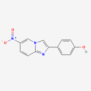 4-{6-Nitroimidazo[1,2-a]pyridin-2-yl}phenol