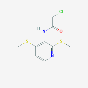 N-[2,4-bis(methylthio)-6-methyl-pyridin-3-yl]-2-chloroacetamide