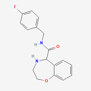 N-(4-fluorobenzyl)-2,3,4,5-tetrahydro-1,4-benzoxazepine-5-carboxamide