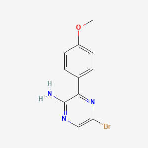 5-Bromo-3-(4-methoxyphenyl)pyrazine-2-amine