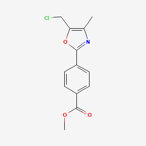 Methyl 4-[5-(chloromethyl)-4-methyl-1,3-oxazol-2-yl]benzoate