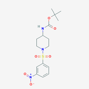 Tert-butyl {1-[(3-nitrophenyl)sulfonyl]piperidin-4-yl}carbamate