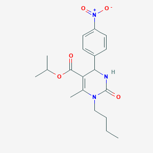 molecular formula C19H25N3O5 B7911556 Isopropyl 1-butyl-6-methyl-4-(4-nitrophenyl)-2-oxo-1,2,3,4-tetrahydro-5-pyrimidinecarboxylate 