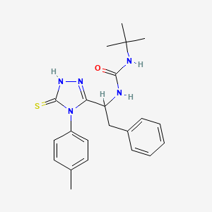 N-(tert-butyl)-N'-{1-[4-(4-methylphenyl)-5-sulfanyl-4H-1,2,4-triazol-3-yl]-2-phenylethyl}urea