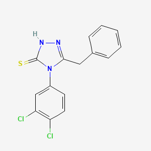 5-benzyl-4-(3,4-dichlorophenyl)-4H-1,2,4-triazol-3-ylhydrosulfide