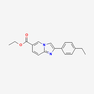 Ethyl 2-(4-ethylphenyl)imidazo[1,2-a]pyridine-6-carboxylate