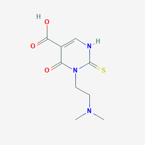 3-[2-(Dimethylamino)ethyl]-4-oxo-2-thioxo-1,2,3,4-tetrahydro-5-pyrimidinecarboxylic acid