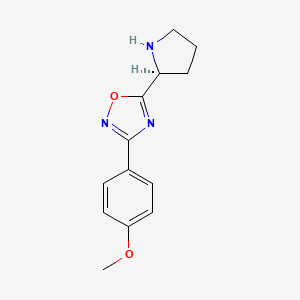 3-(4-methoxyphenyl)-5-[(2S)-pyrrolidin-2-yl]-1,2,4-oxadiazole