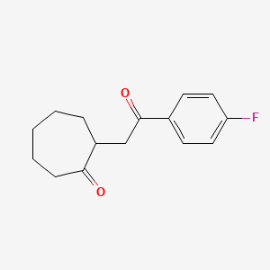 2-[2-(4-Fluorophenyl)-2-oxoethyl]cycloheptan-1-one