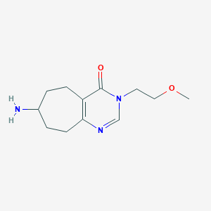 7-amino-3-(2-methoxyethyl)-3,5,6,7,8,9-hexahydro-4H-cyclohepta[d]pyrimidin-4-one