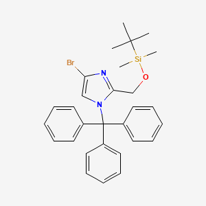 (4-bromo-1-trityl-1H-imidazol-2-yl)methyl [1-(tert-butyl)-1,1-dimethylsilyl] ether