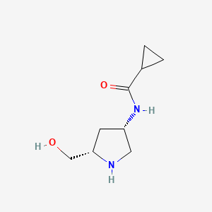 N-[(3S,5S)-5-(hydroxymethyl)tetrahydro-1H-pyrrol-3-yl]-1-cyclopropanecarboxamide