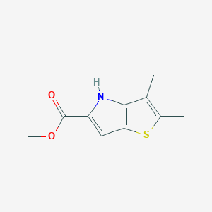 molecular formula C10H11NO2S B7912109 methyl 2,3-dimethyl-4H-thieno[3,2-b]pyrrole-5-carboxylate 