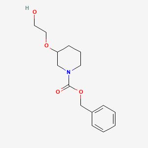 molecular formula C15H21NO4 B7913065 benzyl 3-(2-hydroxyethoxy)piperidine-1-carboxylate 