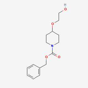 molecular formula C15H21NO4 B7913075 Benzyl 4-(2-hydroxyethoxy)piperidine-1-carboxylate 