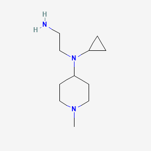 molecular formula C11H23N3 B7914375 N1-Cyclopropyl-N1-(1-methylpiperidin-4-yl)ethane-1,2-diamine 