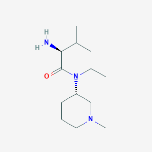 molecular formula C13H27N3O B7914836 (S)-2-Amino-N-ethyl-3-methyl-N-((S)-1-methyl-piperidin-3-yl)-butyramide 