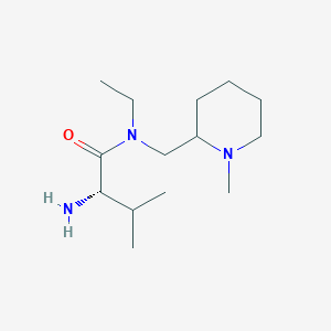 molecular formula C14H29N3O B7914851 (S)-2-Amino-N-ethyl-3-methyl-N-(1-methyl-piperidin-2-ylmethyl)-butyramide 