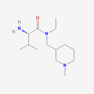 molecular formula C14H29N3O B7914858 (S)-2-Amino-N-ethyl-3-methyl-N-(1-methyl-piperidin-3-ylmethyl)-butyramide 