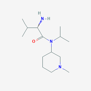 molecular formula C14H29N3O B7914863 (S)-2-Amino-N-isopropyl-3-methyl-N-(1-methyl-piperidin-3-yl)-butyramide 