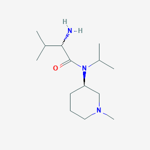 molecular formula C14H29N3O B7914867 (S)-2-Amino-N-isopropyl-3-methyl-N-((R)-1-methyl-piperidin-3-yl)-butyramide 