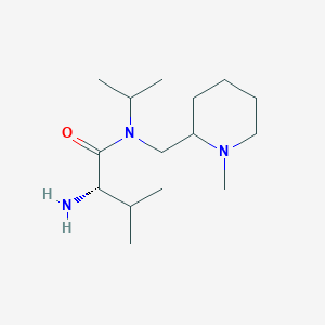 molecular formula C15H31N3O B7914876 (S)-2-Amino-N-isopropyl-3-methyl-N-(1-methyl-piperidin-2-ylmethyl)-butyramide 