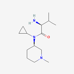 molecular formula C14H27N3O B7914897 (S)-2-Amino-N-cyclopropyl-3-methyl-N-((R)-1-methyl-piperidin-3-yl)-butyramide 