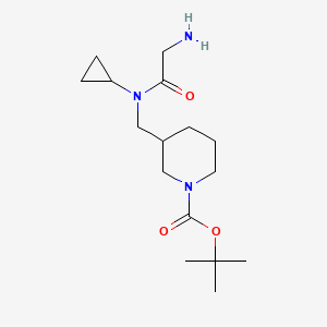 molecular formula C16H29N3O3 B7914952 3-{[(2-Amino-acetyl)-cyclopropyl-amino]-methyl}-piperidine-1-carboxylic acid tert-butyl ester 