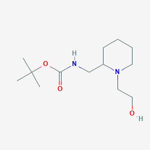 molecular formula C13H26N2O3 B7914975 [1-(2-Hydroxy-ethyl)-piperidin-2-ylmethyl]-carbamic acid tert-butyl ester 