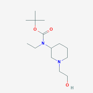 molecular formula C14H28N2O3 B7915003 Ethyl-[1-(2-hydroxy-ethyl)-piperidin-3-yl]-carbamic acid tert-butyl ester 