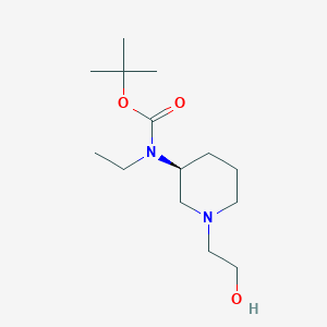 Ethyl-[(S)-1-(2-hydroxy-ethyl)-piperidin-3-yl]-carbamic acid tert-butyl ester